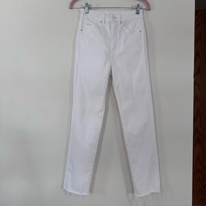 Express White Super High Rise Slim Jeans - 00